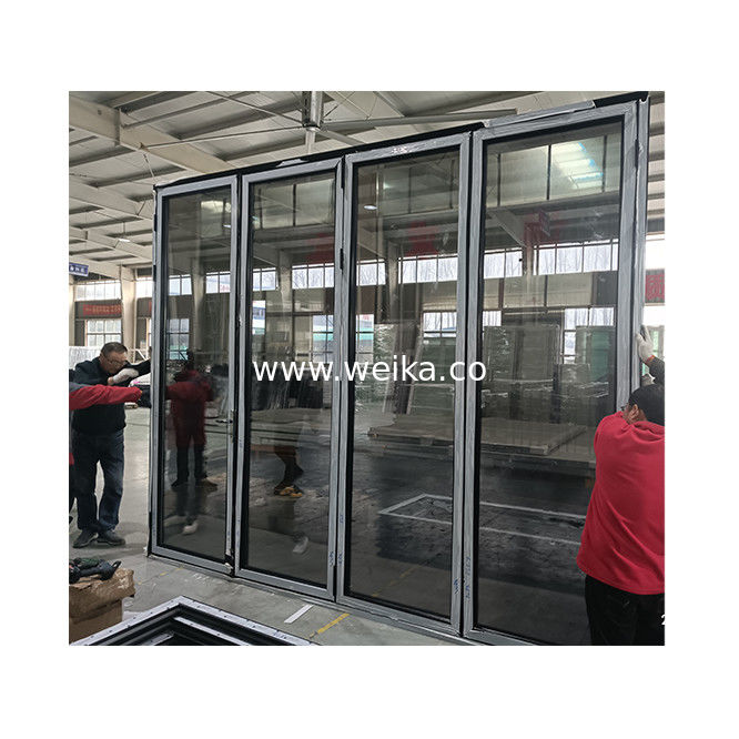 Puertas plegables de aluminio de seguridad Puertas plegables exteriores y delanteras para patio