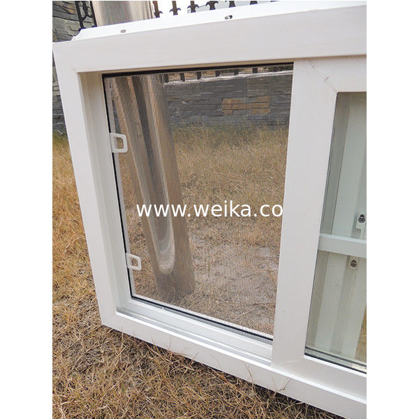 1.7mm UPVC ventana corredera y puerta PVC ventana de baño con rejillas de pantalla red