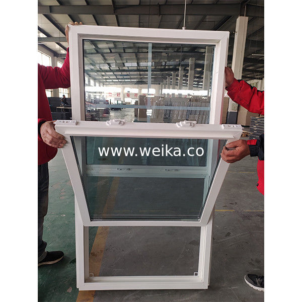 Tamaño personalizado UPVC Vinyl de vidrio de baja intensidad con ventanas colgadas para un rendimiento duradero