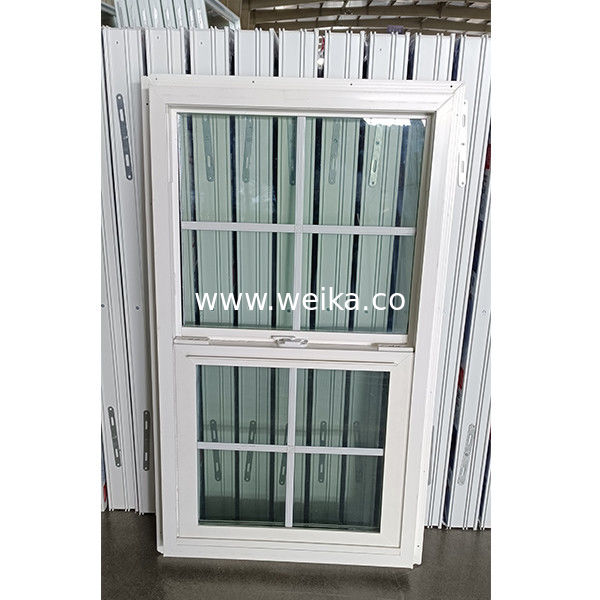Ventanas móviles de UPVC con sola ventana colgada de plástico para casas de campo