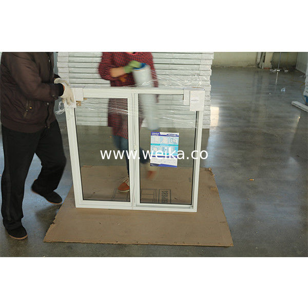 Área de recepción Ventana corredera de UPVC con vidrio congelado Privacidad Remplazo barato Ventana corredera de UPVC para renovación del hogar