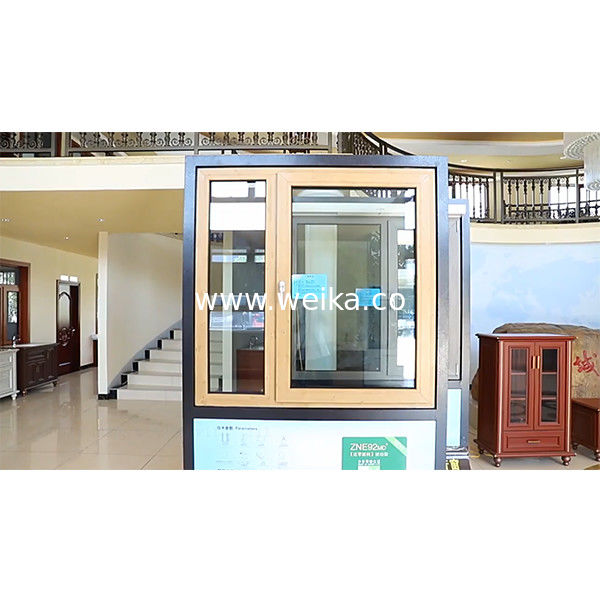 Casamento de huracán abrentil inclinación y girar ventana UPVC color de vinilo