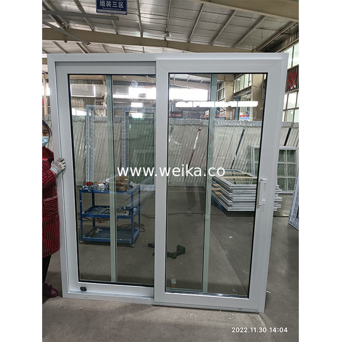 Balcón exterior Puertas correderas UPVC Pvc Frente Interior Acordeón marco