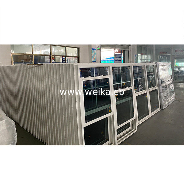 1.4mm - 2.5mm espesor UPVC ventana colgada única de color personalizado ventana deslizante vertical
