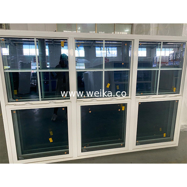 1.4mm - 2.5mm espesor UPVC ventana colgada única de color personalizado ventana deslizante vertical