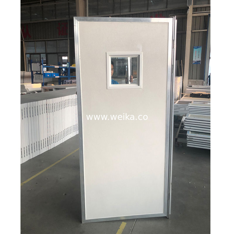 WPC Interior UPVC Puerta lateral Puertas de PVC ya hechas para casas