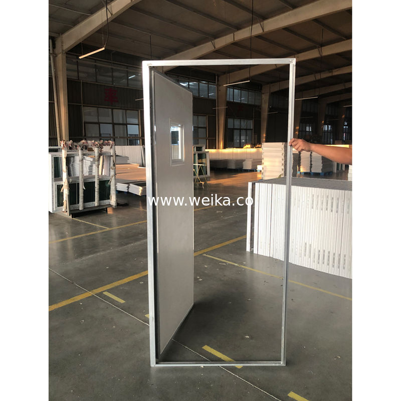 WPC Interior UPVC Puerta lateral Puertas de PVC ya hechas para casas
