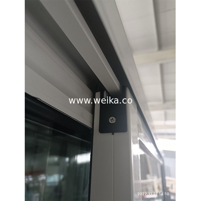 Ventana corredera de aluminio de doble vidrio y puerta 60 X 24 con red de fibra de vidrio