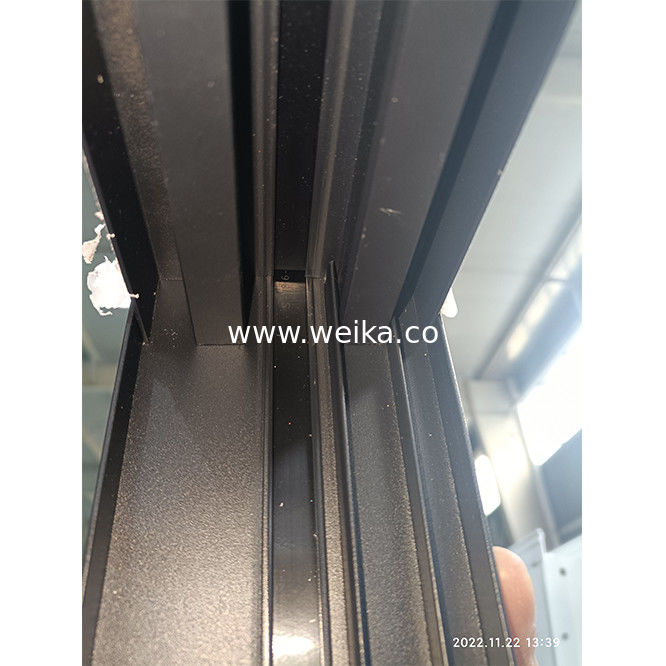 Ventana corredera de aluminio de doble vidrio y puerta 60 X 24 con red de fibra de vidrio