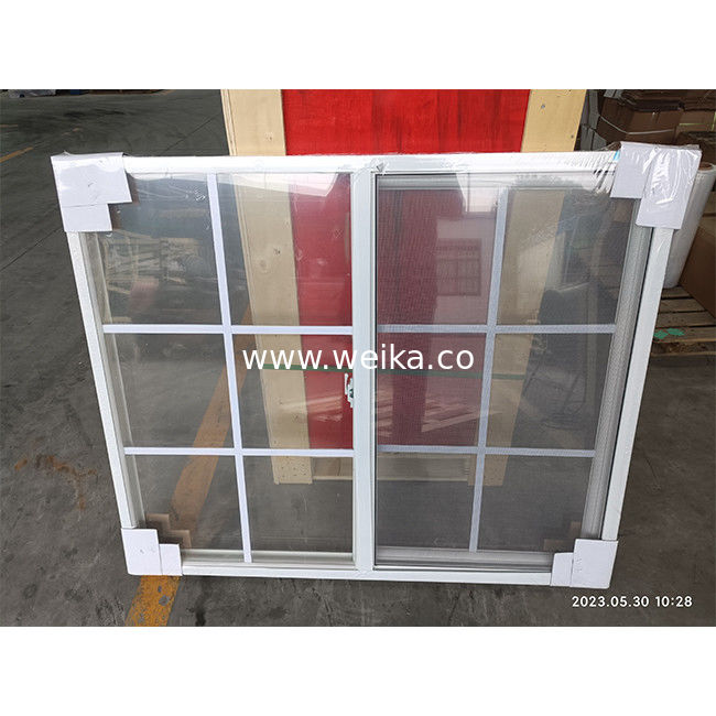 Fibra de vidrio pantalla de mosca de aluminio ventana corredera y puerta de alta resistencia serie Weika 37