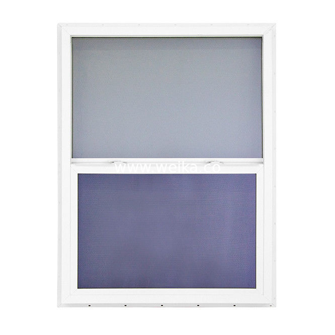 UPVC Single Hang Window Profiles de todo el cuerpo y función a prueba de viento con diseño estético personalizable