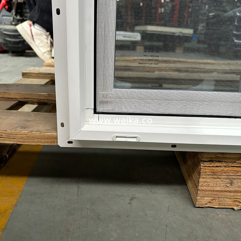 Ventana corredera de UPVC de marco negro delgado para tabiques de oficina minimalistas Ventana corredera de UPVC de doble acristalamiento de color verde para eficiencia energética