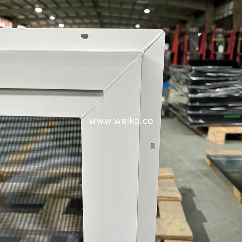 Ventana corredera UPVC a prueba de mosquitos con malla para climas tropicales Custom 30x30 Ventana corredera UPVC para ventilación de cocina compacta