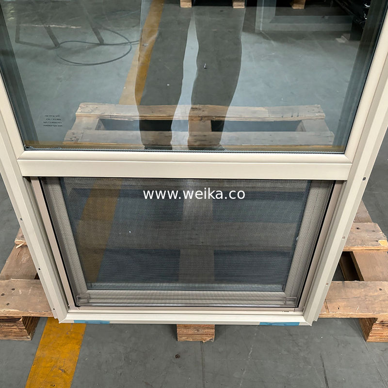 Tamaño personalizado Ventana suspendida única UPVC con material de PVC y espesor de 1,4 mm-1,8 mm