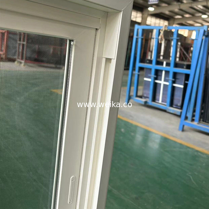 Excelente resistencia a las condiciones climáticas y buena resistencia a la corrosión UPVC muestra de ventana doble suspendida aceptada