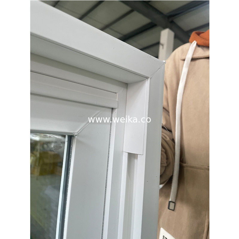 Buena resistencia a la corrosión Ventana de doble colgante UPVC con control de mosquitos e insectos