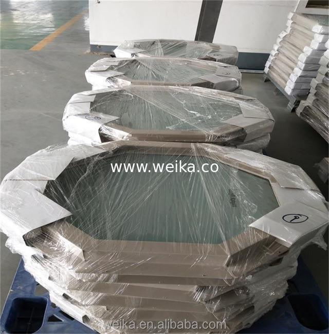 Ventana de UPVC de una hoja con recubrimiento en polvo para apertura vertical y bajo consumo energético