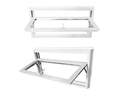 Ventanas con trampolín de vinilo de la serie WEIKA 75