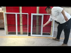 Ventana corredera de PVC barata y puerta con parrilla de plástico