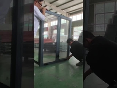Puerta de ventana de acristalamiento de bahía marco de aluminio ventanas de triple acristalamiento de PVC