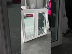 La manivela de la ventana de plástico de PVC está abierta al estilo americano.