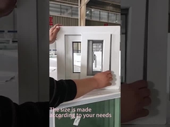 Perfil deslizante único UPVC Cottage Ventanas de doble acristalamiento para el balcón