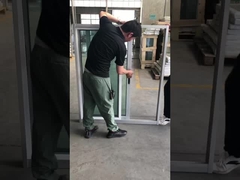 WEIKA aluminio de color toque ventana corredera de doble vidrio casa móvil