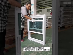 WEIKA serie 105 doble colgado con ventanas de vinilo de inclinación estadounidense