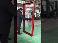 WEIKA ventana de toldo de aleación de aluminio de aleación de madera de grano