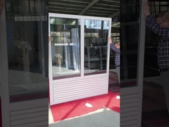 Ventana de vidrio fija de aleación de aluminio con ventilación de aire acondicionado personalizada