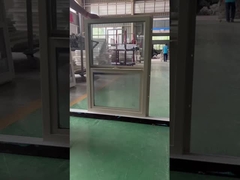 Panel inferior de PVC de vidrio de baja E, banda fija superior de ventana suspendida única, candado de media luna